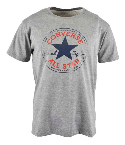 Converse Remera Lifestyle Hombre Mc Pach Gris Melange Ras