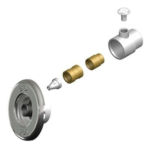 6 X Dispositivo De Hidro Abs/inox Pratic 1 1/2 Sodramar