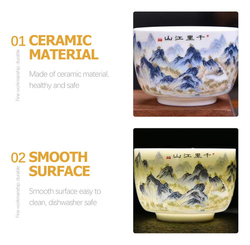 Taza De Té China, Elegante Taza De Té De Cerámica Decorativa