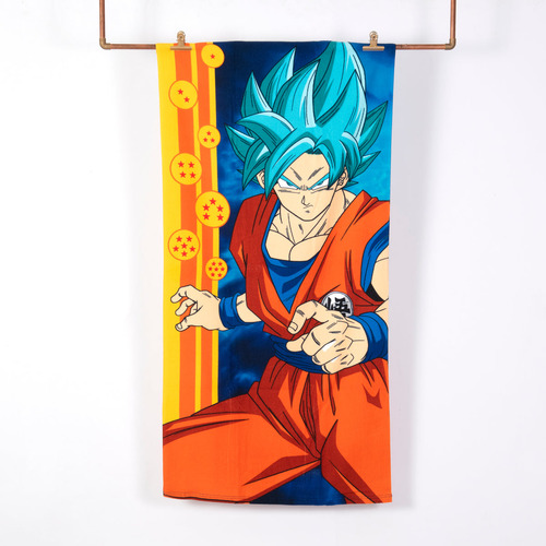 Toalla De Playa 68x137 Dragon Ball Dragón Super Color Naranja Dragon Ball Super