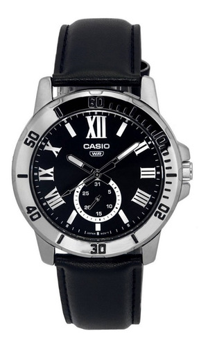 Reloj Casio Hombre Mtp Vd200l 1b Cuero Original