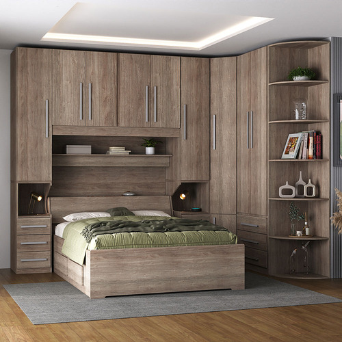Guarda-roupa De Canto Com Cantoneira E Sem Cama 1219s Castan