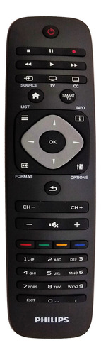 Controle Remoto Tv Philips 39pfl4508g/78 Tecla Smart Tv