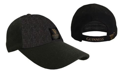 Gorra De Béisbol De Tweed En Relieve Negro Guinness, Negro Y