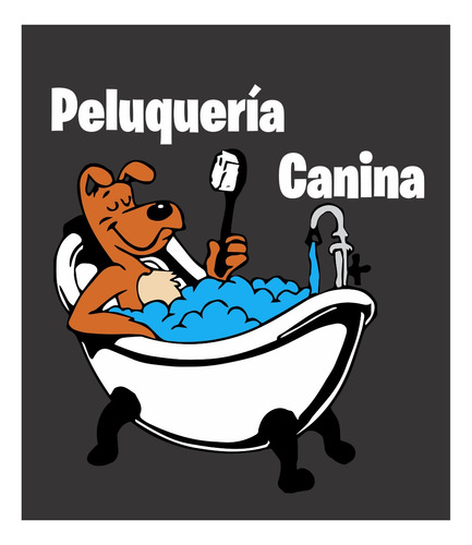 Vinilo Pared Peluquería Canina Baño Color 1 Wall Stickers