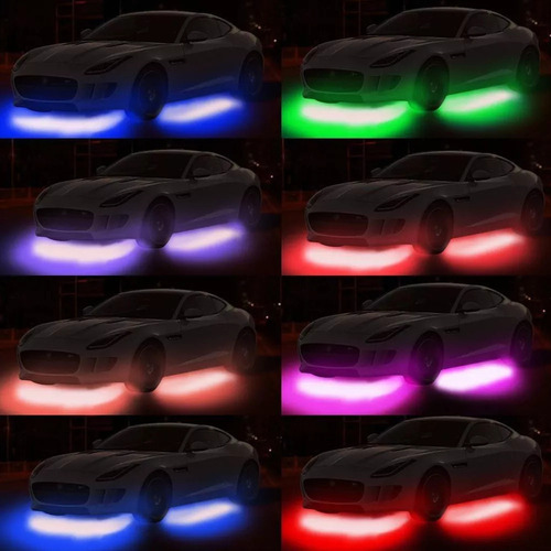 Mc Luz Led Rgb For Decoración Exterior De Coche De 4 Tubos