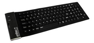 Teclado Flexible Usb Portable Viaje Salpicaduras Con Numeros