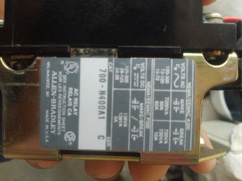 Allen Bradley 700-n200 Industrial Relay Bulletin 700 (Usado)