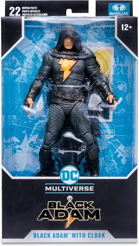 Figura Black Adam With Cloak Dc Multiverse Mcfarlane