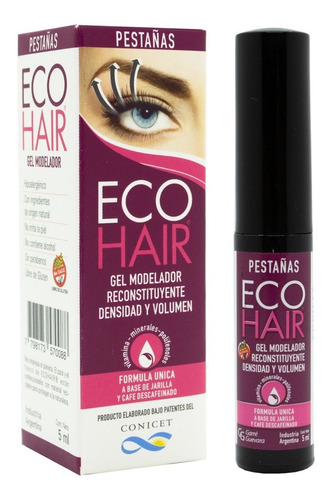 Eco Hair Gel Reconstituyente Fortalecedor Pestañas 5ml Local