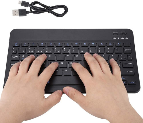 Imagen 5 de 9 de Mini-teclado Ultra Delgado Bluetooth Español Inalambrico