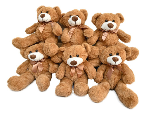 Set 6 Osos Peluche Juguete Ositos Muñeco Teddy Abrazo Regalo