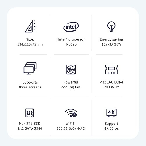 Beelink U57 Mini Pc Windows 10 Pro Computadora De Alto Rendi