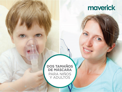 Imagen 6 de 9 de Nebulizador A Compresor 403 Ai Yuwell Máscara Adulto | Niño