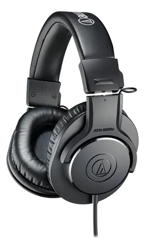 Fone De Ouvido Over-ear Audio-technica M-series Ath-m20x Ath-m20x Preto
