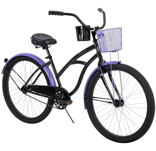 Bicicleta Huffy Carlisle Cruiser Women 26-in Black & Purple