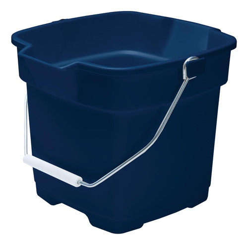 Cubeta Rubbermaid Roughneck Square 12 L Azul