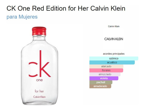 Calvin Klein Ck One Red Edition For Her Edt 100ml Premium