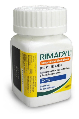Rimadyl 25mg Anti-inflamatorio 14 Comprimidos Zoetis