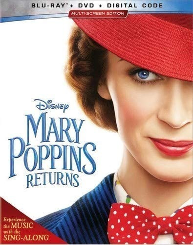 El Regreso De Mary Poppins 2018 Pelicula Blu-ray + Dvd +dig