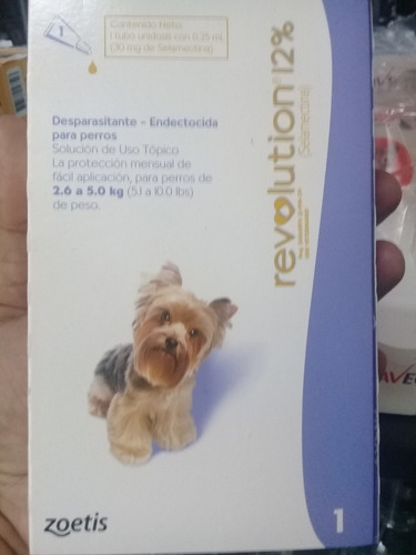 Pipetas Revolution Perros Hasta 5 Kg 20. D