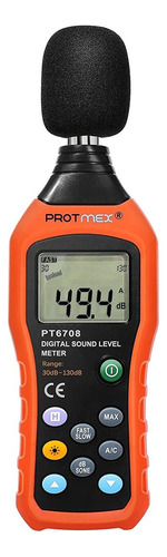 Protmex Pt02 Lcd Digital Medidor De Nivel Monitor De Ruido 
