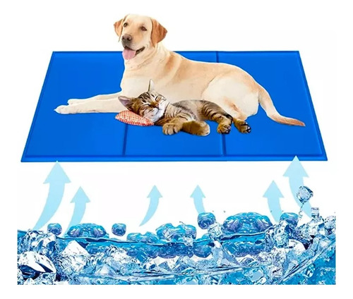 Manta Gel Fría Para Mascotas Refrescante Gel Frio 120cm Xxxl