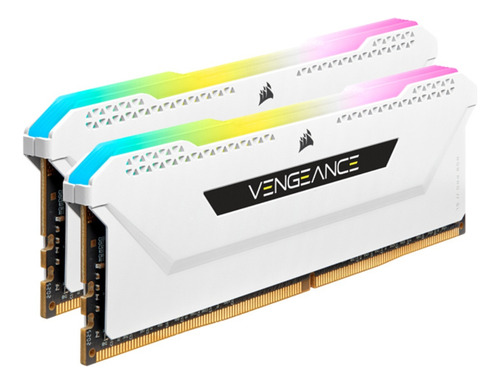 Memoria Ram Ddr4 16gb(2x8)-3600mhz Vengeance Rgb Slpro Blanc