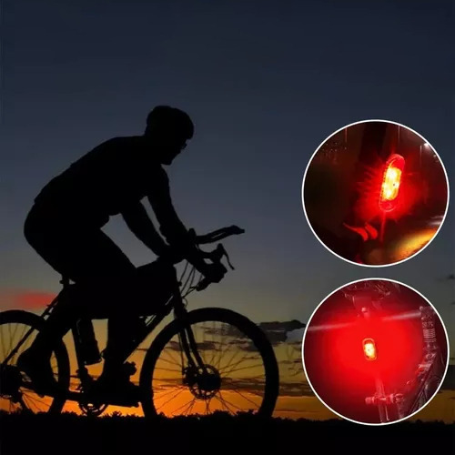 ** Luz Bicicleta Recargable Delantera Traser Claxon
