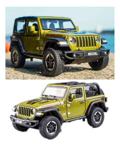 Jeep Wrangler Carreras Miniatura Metal Autos Colección 1:20