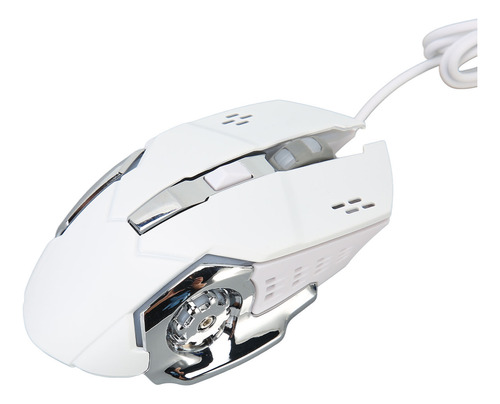 Mouse Usb Com Fio Para Jogos Rgb Retroiluminado 4 Dpi Ajustá