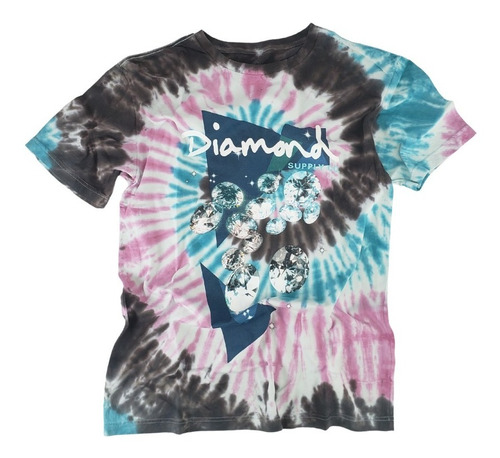 Camiseta Diamond Skate Galactic Tie Dye Tee Z005 Original