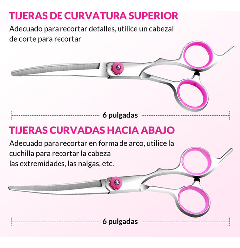 Tijeras Para Perros 5 Piezas,tijeras De Aseo De Acero