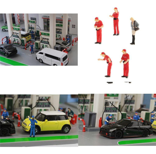 Shaoke Escala 1/64 Figuras De Personas C Siku Rojo