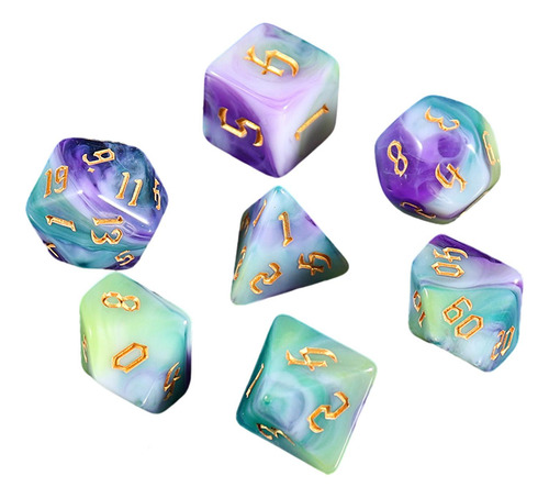 3 X 7 Pces D4-d20 Jogo De Tabuleiro De Dados Acrílico,