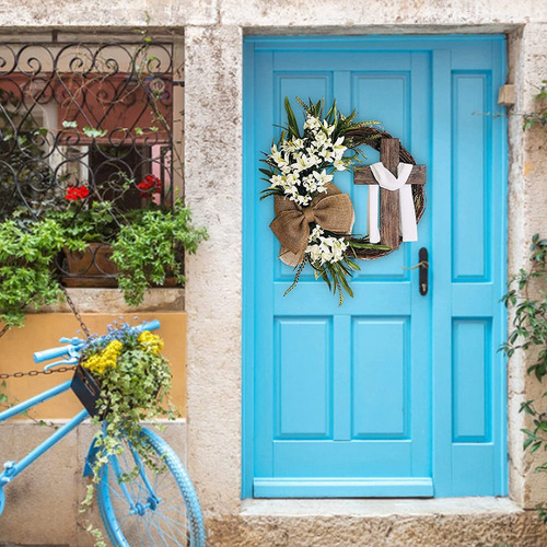 . Decoração Suspensa De Porta N2easter Wreath Com, Buquê