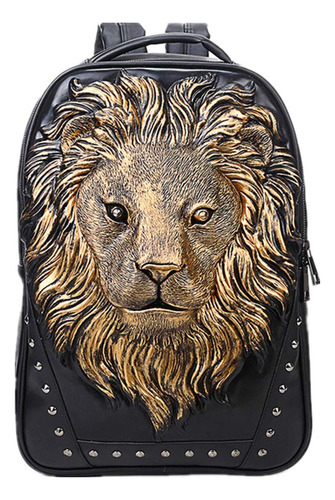 Berchirly Lionhead - Mochila De Cuero Pu Para Mujer, Bolso P