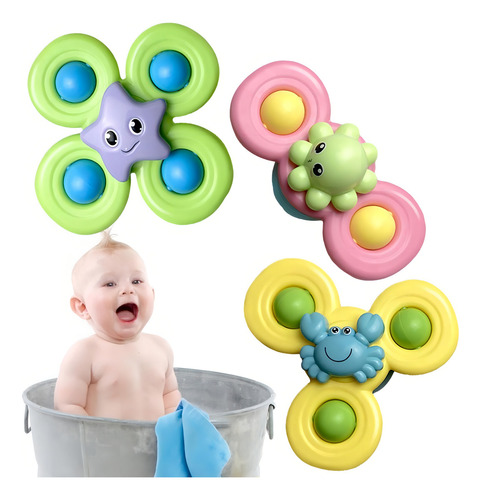 Brinquedo Rotativo Para Bebê Com Ventosa Spinner Giratório
