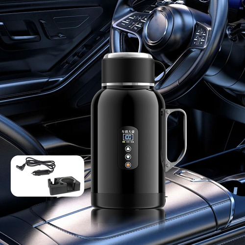 Hervidor Eléctrico Para Coche De 1400 Ml, 12 V, 24 Con Base