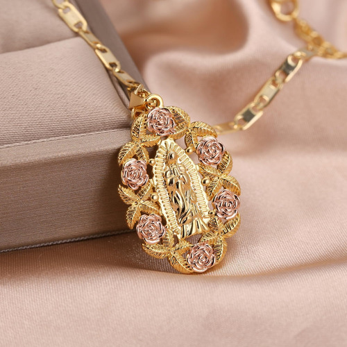 Collar Genérico De La Virgen María, Colgante Con Dije De Gua