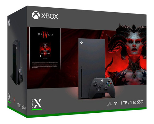 Consola Xbox Series X 1 Tb Bundle Diablo Iv Color Negro