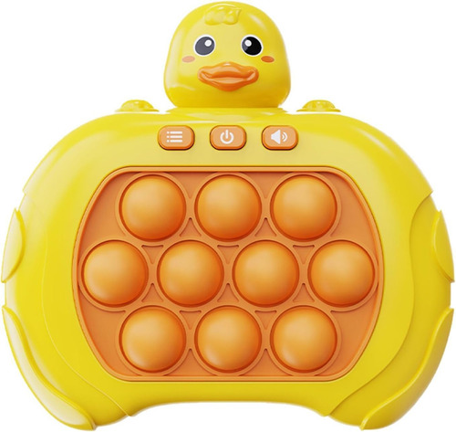 Juguetes Pop Electronico Juguete Antiestres Quick Push Game Divertido Fast Push Educativo Con Sonido De Color Pequeño pato amarillo