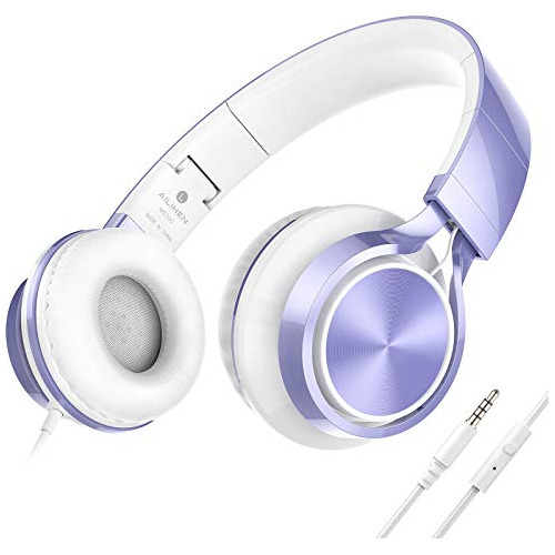 Auriculares Ms300 Ailihen Con Cable+micrófono Violeta