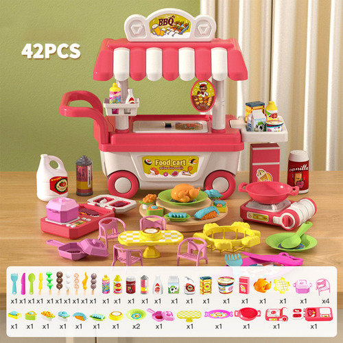 Mini Carrito De Barbacoa Funs Sound And Light Children's Coo