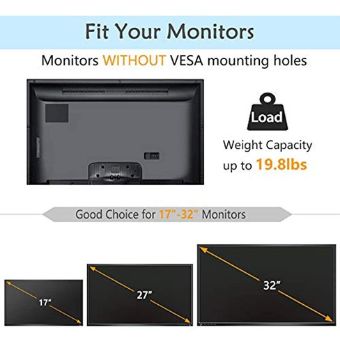Imagen 4 de 7 de Kit Adaptador De Montaje Universal Para Pantallas De 17 A 32