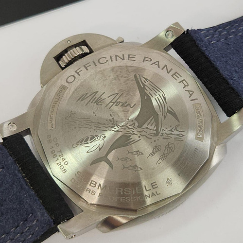 Panerai Submersible Mike Horn Edition 47mm Automático Preto Prateado Preto (Usado)
