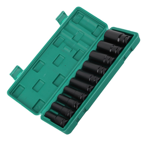 Soquete De Chave, 10 Peças, Conjunto Elétrico Preto, Robusto