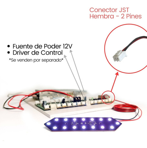 Digito Led Blanco Smd 7 Segmentos 9 1/4'' Gasolinera Reloj