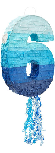 Número 6 Tirón De Piñata Para Niños Decoraciones Para La Fie