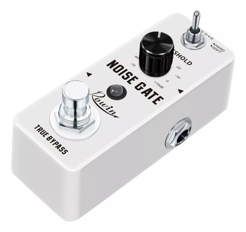 Pedal Supresor Rowin Noise Gate Para Bajo Color Blanco